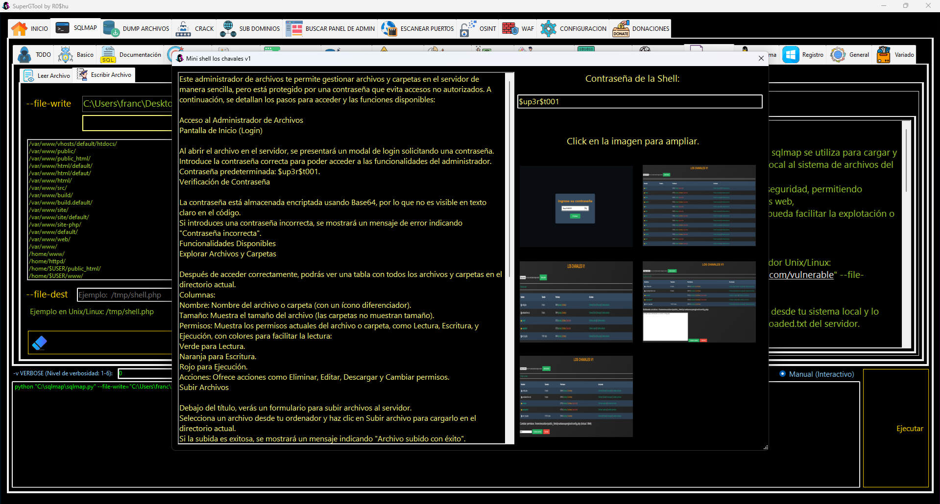 Opciones de SQLMAP